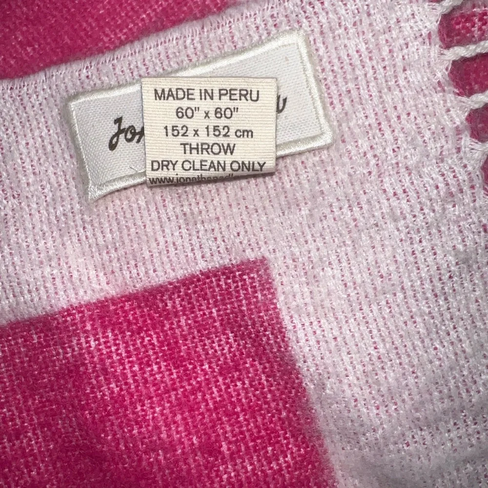 Jonathan Adler X PINK Baby Alpaca Geometric Throw blanket